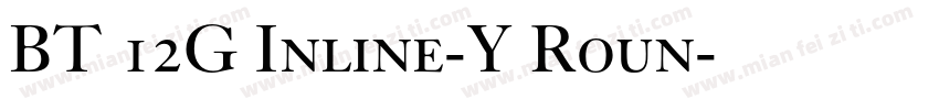 BT 12G Inline-Y Roun字体转换